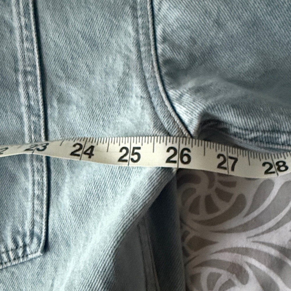 Express Light Blue Denim Shirt - Picture 4 of 5